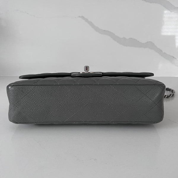 Chanel Grey Medium Double Flap