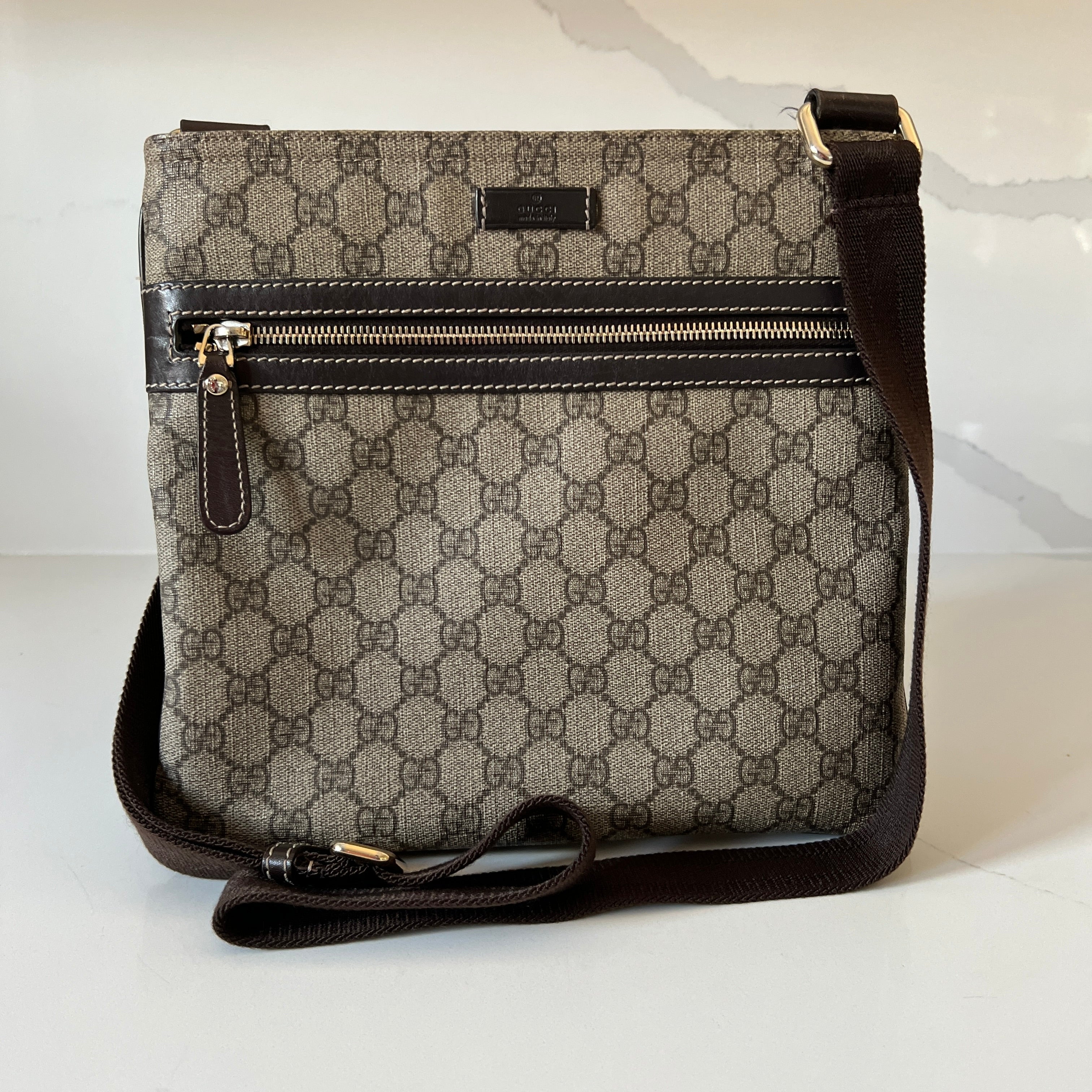 Gucci GG Supreme Canvas Crossbody Ba