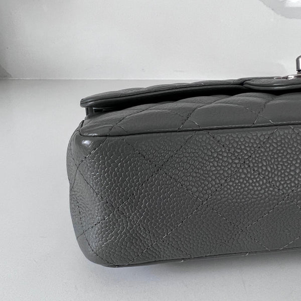 Chanel Grey Medium Double Flap