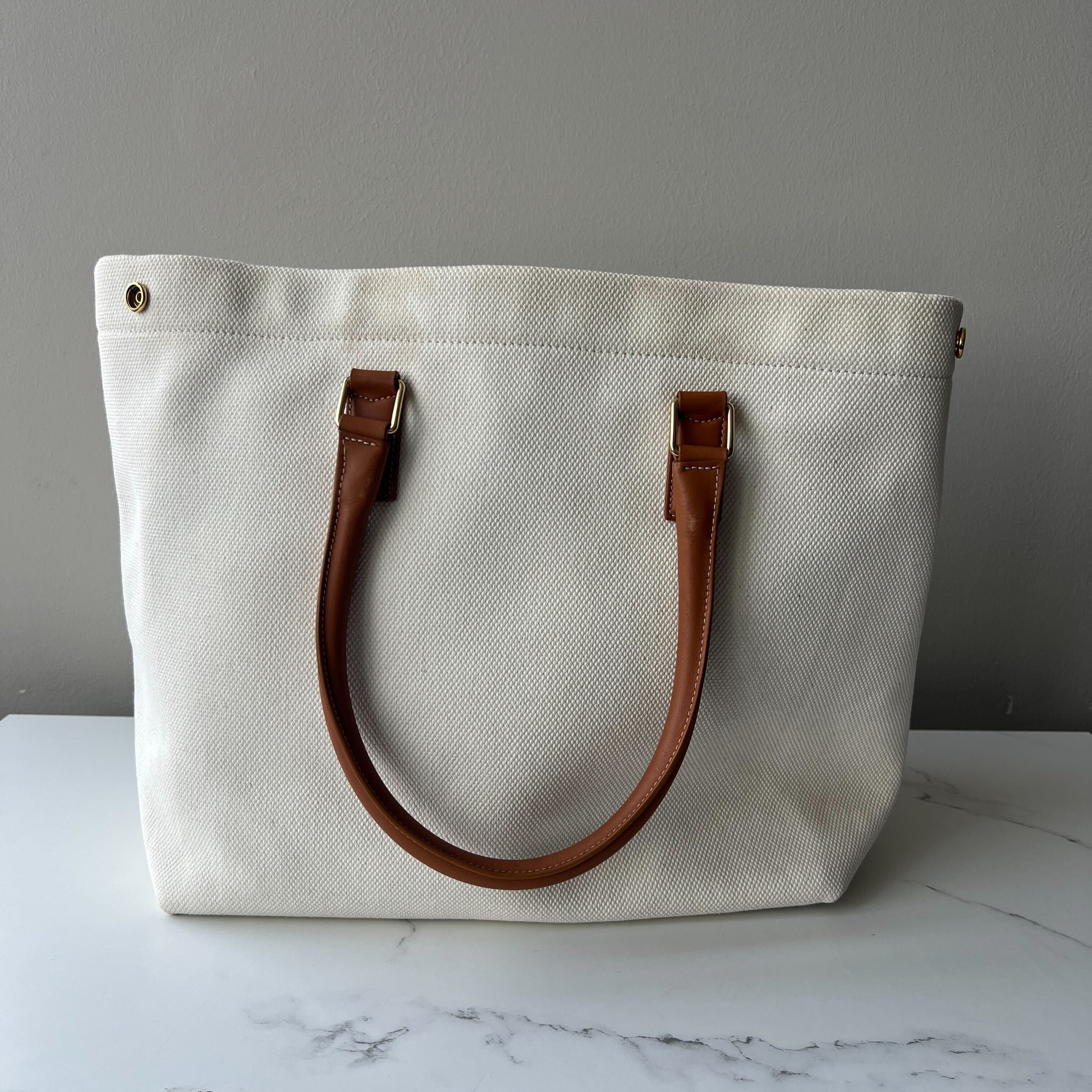 Celine Paris Cabas Canvas Tote