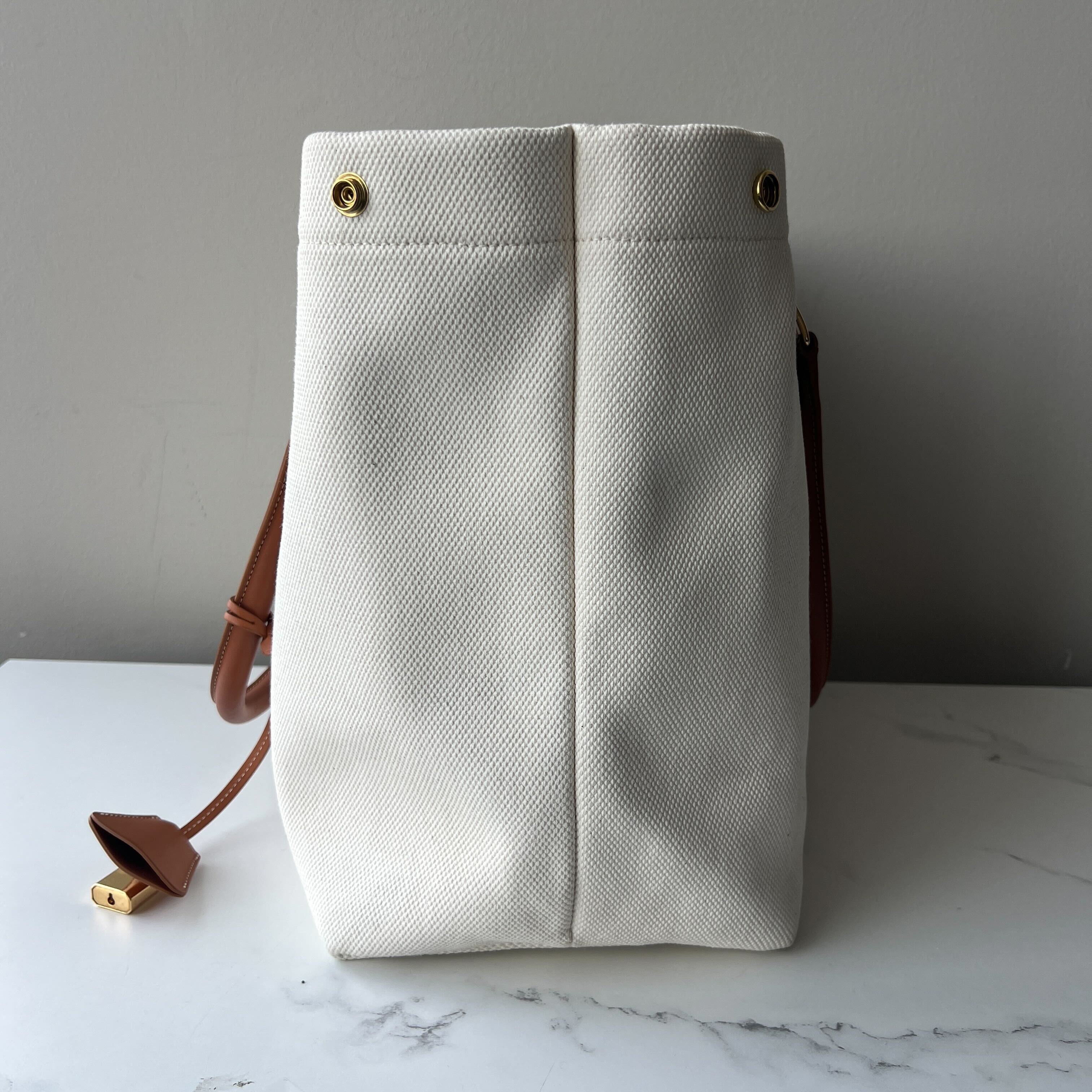 Celine Paris Cabas Canvas Tote