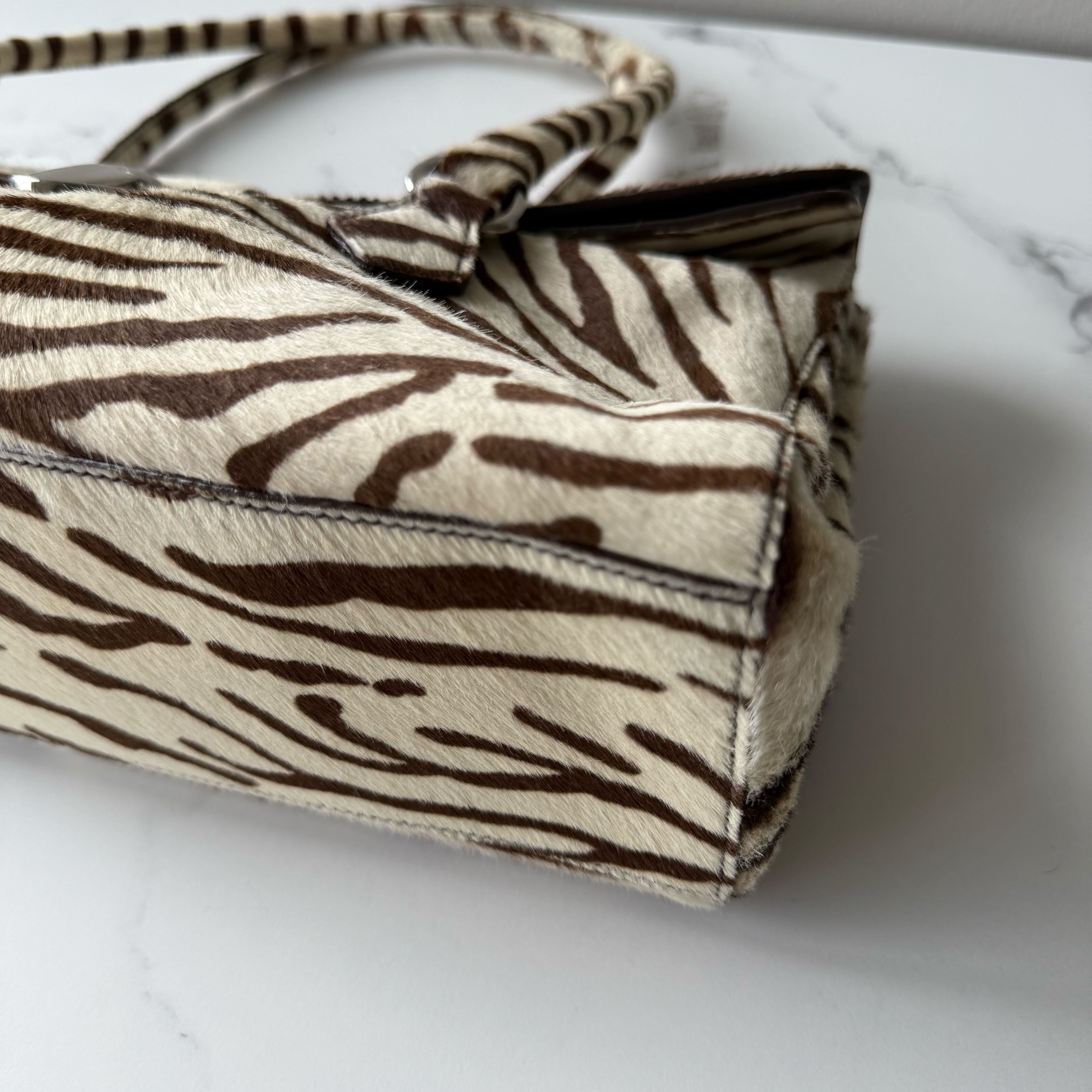 Prada Cavallino Zebra Easy Bag