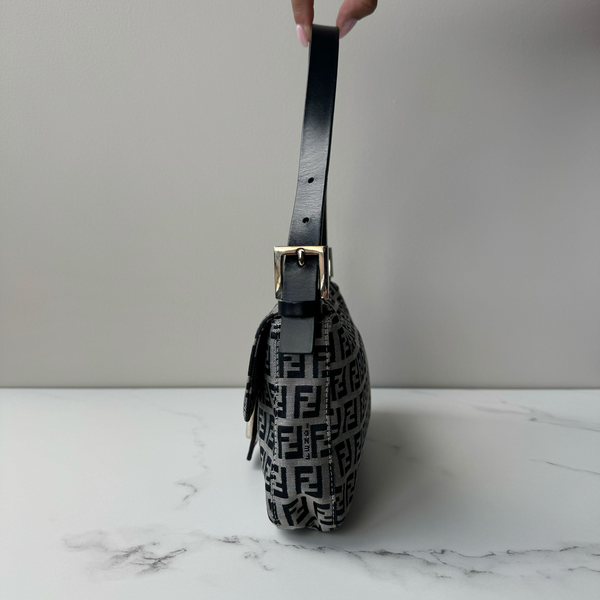 Fendi Zucca  Baguette Shoulder Bag