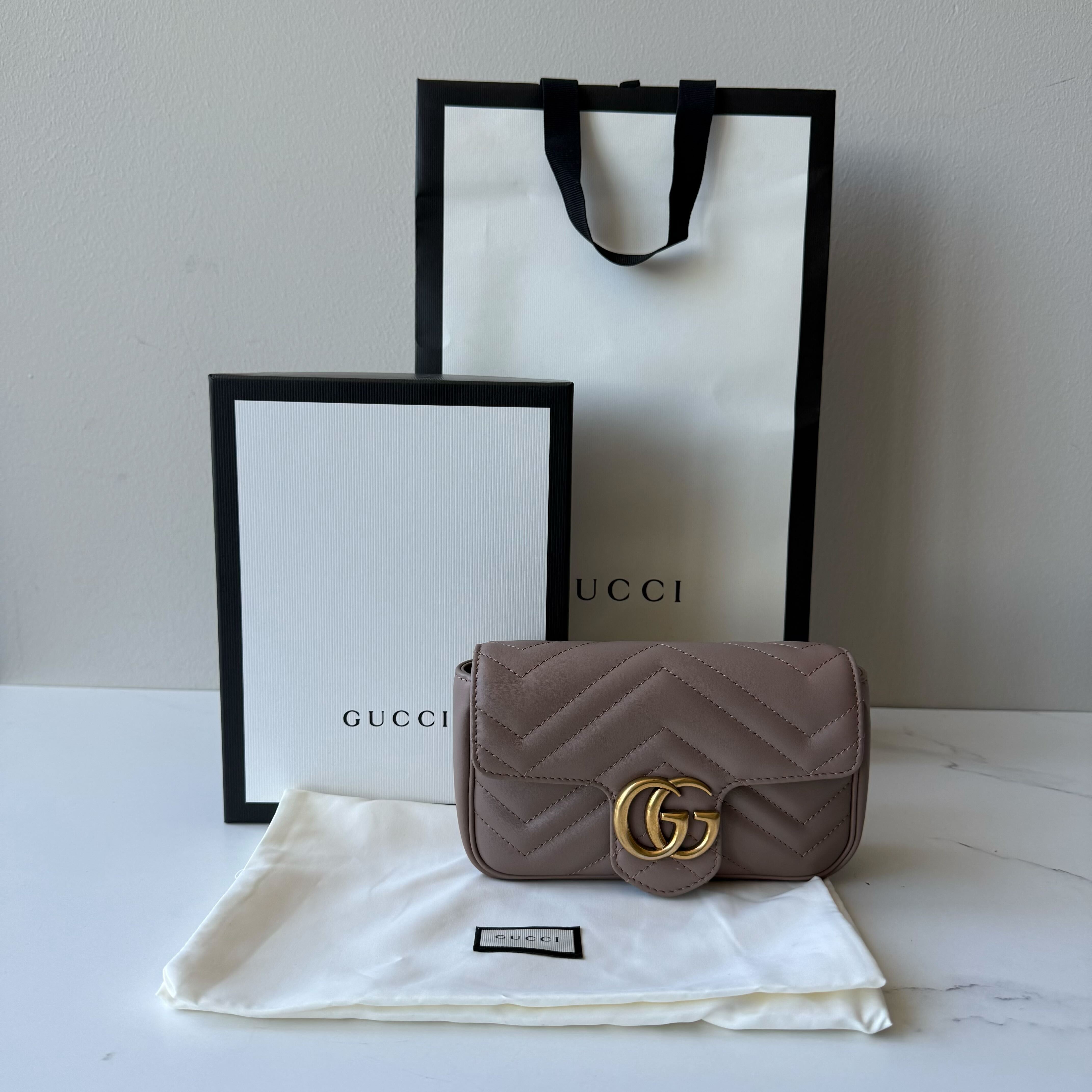 Gucci GG Marmont Matelasse Super Mini Shoulder Bag