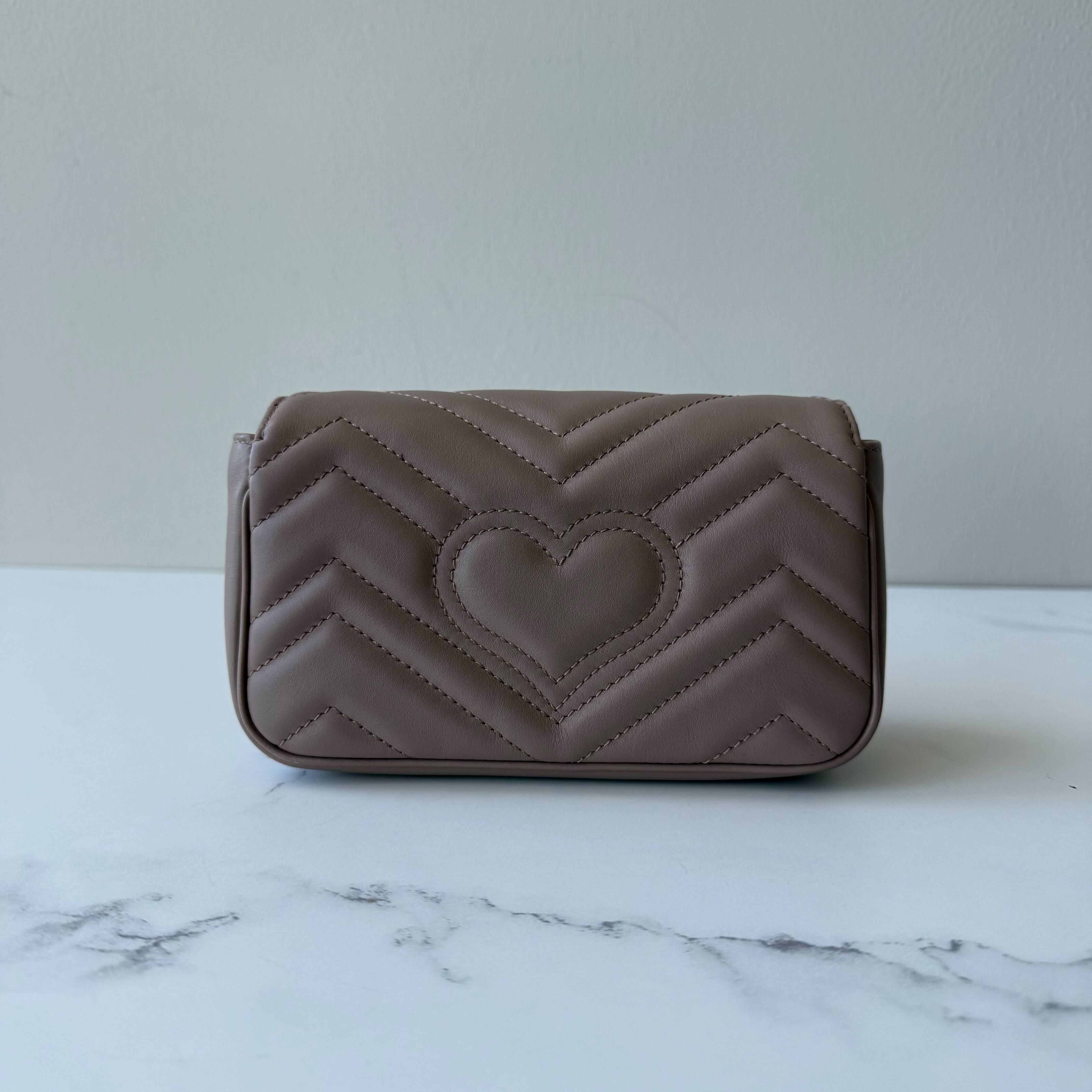 Gucci GG Marmont Matelasse Super Mini Shoulder Bag