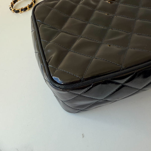 Chanel Vintage Quilted CC Camera Bag