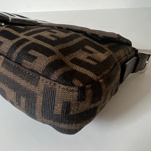 Fendi Zucca  Baguette Shoulder Bag