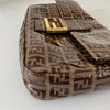 Fendi Zucca  Baguette Shoulder Bag