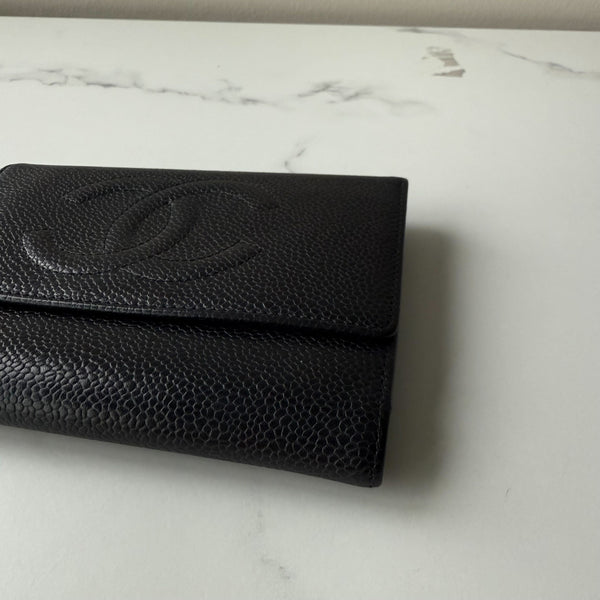 Chanel Coco Mark Trifold Wallet